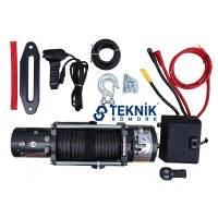 13500Lb Sentetik Halatlı Elektrikli Offroad Vinç